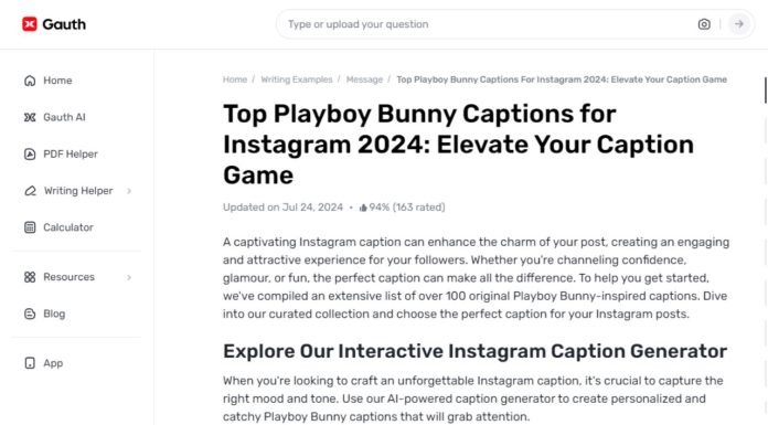 What Are the Key Features of Effective Playboy Bunny Captions Created by Gauth?